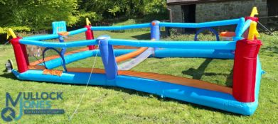 The Airflow Sportsfield, size approx 8 metres by 5 metres inflated. An inflatable area for sports of