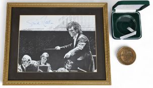 City of Birmingham Symphony Orchestra cased Medallion 1991, together with autographed print by Simon