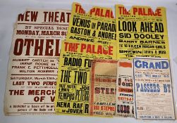 Music & Entertainment - Assorted Theatre Posters c.1940s with The Palace Theatre examples Venus on