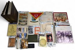 Selection of Military & Home Front Ephemera to include1940 Adventure comics, Letters, Billheads,