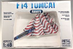 Metal Diecast Collection Armour Collection - Boxed 1/48 scale Military Aircraft F14 Tomcat 98077