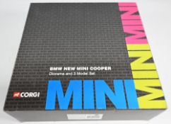 Corgi 1/36 Scale CC99121 - BMW New Mini Cooper Diorama & 3 Model Set This Model Car set is a