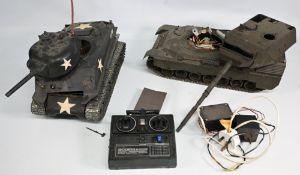 Tamiya Remote Control Tanks 1:16 Scale, British Leopard Tank, American Tank with Acoms Controller