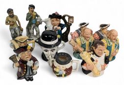 Toby Teapot Collection, a mixed lot, with makers of Roy Kirkham, Staffordshire Pottery, Leonardo,