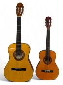 Herald HL34 3/4 size Classical Acoustic Guitar by John Hornby Skewes, and a half size Burswood