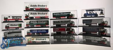 Collection of Oxford Diecast Articulated Lorries to include Eddie Stobart Transport having