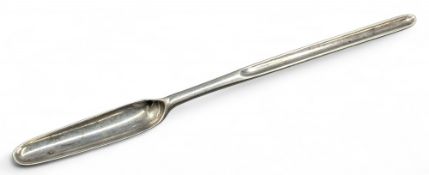 1743? London Silver Hallmarked Marrow Spoon .23cm long with indistinct makers mark #50g