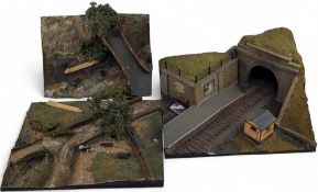 Vintage Model Shop Display Diorama, for O gauge trains, cars, boats, etc. Collection recommended