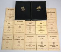 Locomotives of Great Western Railway. Printed 1951 set of 12 books featuring Photos of Locomotives