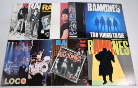 Ramones Record Collection LPs: Halfway to Sanity, Pleasant Dreams, Animal Boy, It's Alive, Loco