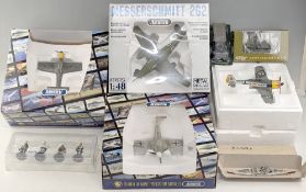Diecast Aircraft and Military Models, to include 2 Franklin Mint Armour Collection -Boxed 1/48 scale
