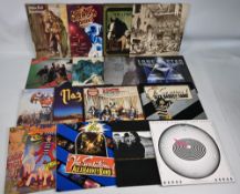 Selection of Music LPs featuring Bob Dylan, Gary Moore, Boston, Pink Fairies, Blue Oster Cult, Free,