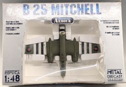 Metal Diecast Collection Armour Collection - Boxed 1/48 scale Military Aircraft B 25 Mitchell 98182