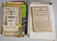2x Boxes of Assorted British Rail Transport Leaflets Timetables Publicity, books booklets a good