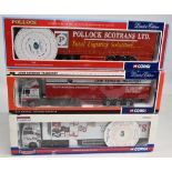 Corgi Articulated Lorries to include CC13406 M.A.N. TGA XXL Box Trailer Saints Transport (box, 76401