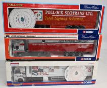 Corgi Articulated Lorries to include CC13406 M.A.N. TGA XXL Box Trailer Saints Transport (box, 76401