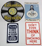 Retro Enamel Signs, Fairy Soap you have a little Fairy in your Home 25 x 18cm, Please No Singing