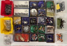 Large Collection of Lead Wargaming Soldiers to include mostly 35mm figures Waterloo period plus