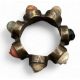 Antique Victorian Grand Tour Days of the Weeks Lava Cameo Ring - brass metal with well carved cameos - Image 2 of 2