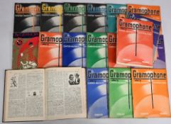 Selection of Grammaphone Magazines 1920-30s, some complete years, great source of information for