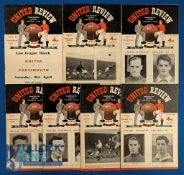 1955/56 Manchester Utd home match programmes Preston NE, Wolves (nof), Huddersfield Town,