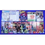 Aston Villa Football Club programmes - all against overseas teams including Gilde Cup 1991 x3,