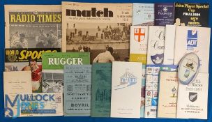 Rugby Pot-Pourri (Qty): Great printed selection: Varsity Match Radio Times cover and contents