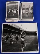 Approximately 200 Wigan Rugby League photographs with some duplicate and similar photos all in
