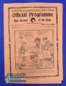 Pre-War 1927/1928 FAC 4th round Spurs v Oldham Athletic match programme 4 page, no writing, other