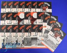 Collection of Manchester Utd home match programmes to include 1960/61 Preston NE, Manchester City,