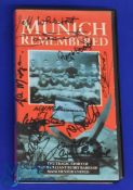 1980s Munich Remembered Manchester United VHS tape featuring the Tragic Story of the 1958 team of