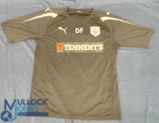 2010-2012 Preston North End FC Darren Ferguson training top. Puma / Tennants. Size L