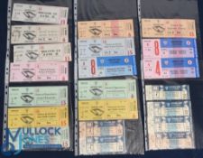 Collection of Atletico Bilbao home match tickets mainly modern and most with attached counterfoil;