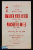 1969 (Croeso '69) Hawarden Youth Centre v Manchester Utd youth (Alan Gowling, Tony Whelan, Ian