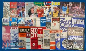 Collection of Manchester Utd away programmes 1954/55 Sheffield Utd (heavy ink stain to cover),