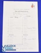 1978/79 FC Cologne v Manchester Utd friendly match single sheet press issue, has team changes,