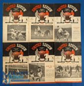 1951/52 Championship season Manchester Utd home match programmes Middlesbrough (signed by Johnny