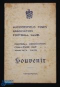 1927/28 Huddersfield v Portsmouth FA Cup Finalists Souvenir publication contains various images