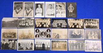 Twenty-four mainly Wigan Rugby League Postcards from the early 20th century onwards in good