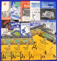 1961/62 Wolverhampton Wanderers complete season league match programmes homes (21) and aways (21);