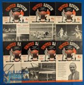1956/57 Manchester Utd home league match programmes WBA, Spurs, Blackpool, Arsenal, Chelsea, Luton