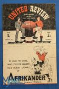 1946/47 Manchester Utd v Nottingham Forest FAC 4th round match programme at Maine Road 25 January