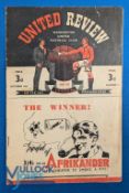 1947/48 Manchester Utd v Grimsby Town Div. 1 match programme 11 October 1947; small edge tear, no