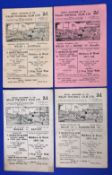 Four Wigan rugby league home programmes 1948-1949 to include Australia Widnes 'A' Batley and