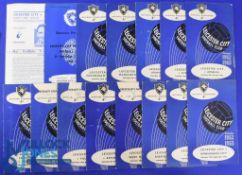 Collection of Leicester City match programmes homes 1956/57 Hibernian (friendly), International