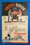 1947/48 Manchester United v Bolton Wanderers Div. 1 match programme 26 March 1948; fair/good. (1)