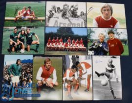 Arsenal photographs size 12" x 8" all signed, 1960s -1980s Brendan Batson, Tony Woodcock, John