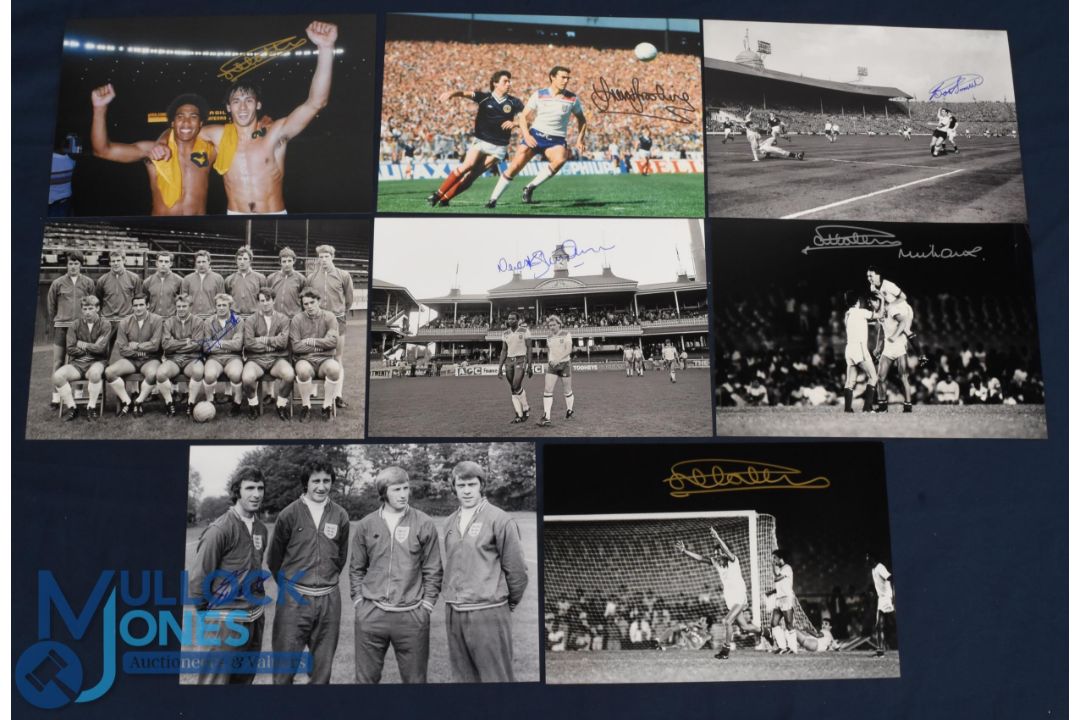 England photographs size 12" x 8" all signed, 1950s - 1980s Frank Worthington, Ronnie Clayton, - Image 2 of 2
