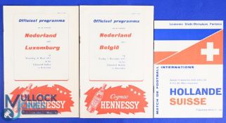 1956 Switzerland v Holland international friendly match programme 15 September 1956 at Lausanne;