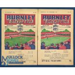 953/54 Burnley v Manchester Utd Div. 1 match programme 20 February 1954 at Turf Moor (good); Burnley